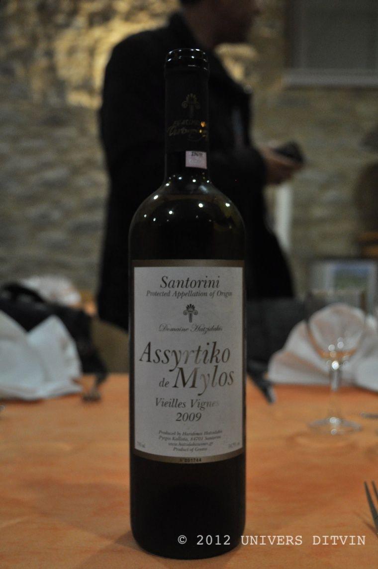 Santorin Assyrtiki de Mylos 2009, Hatzidakis Winery