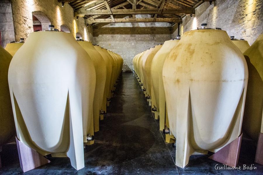 Concrete amphora whose shape was designed by Jean-Michel COMME and with a small part of limestone for some and graves for others to give an impetus to the wines. To his surprise Jean-Michel COMME saw a significant difference on the wines ... Like nothing is innocuous. – at Chateau Pontet-Canet.