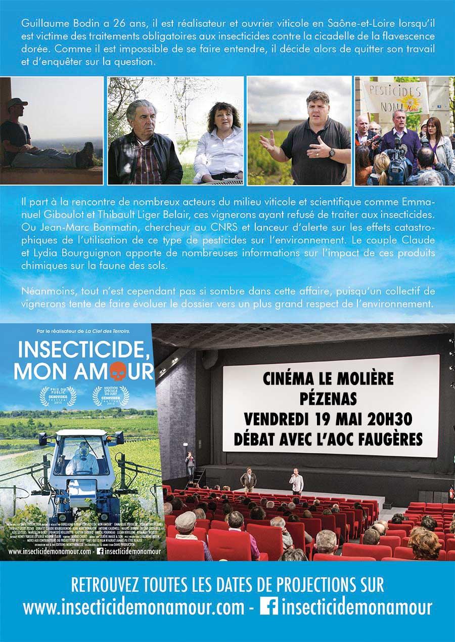 Projection de Insecticide Mon Amour le vendredi 19 mai 2017 à Pézenas