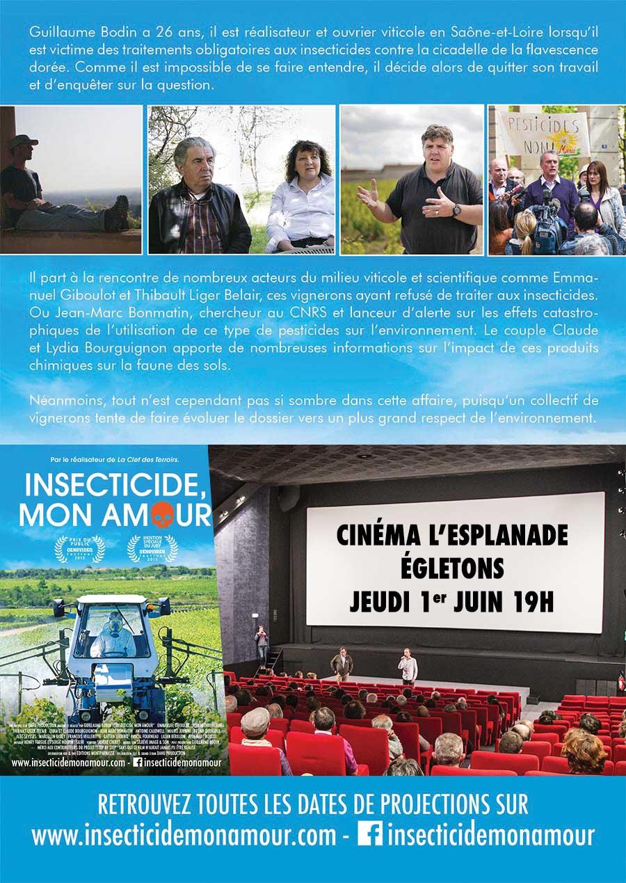Projection de Insecticide Mon Amour jeudi 1er juin 2017 à Égletons
