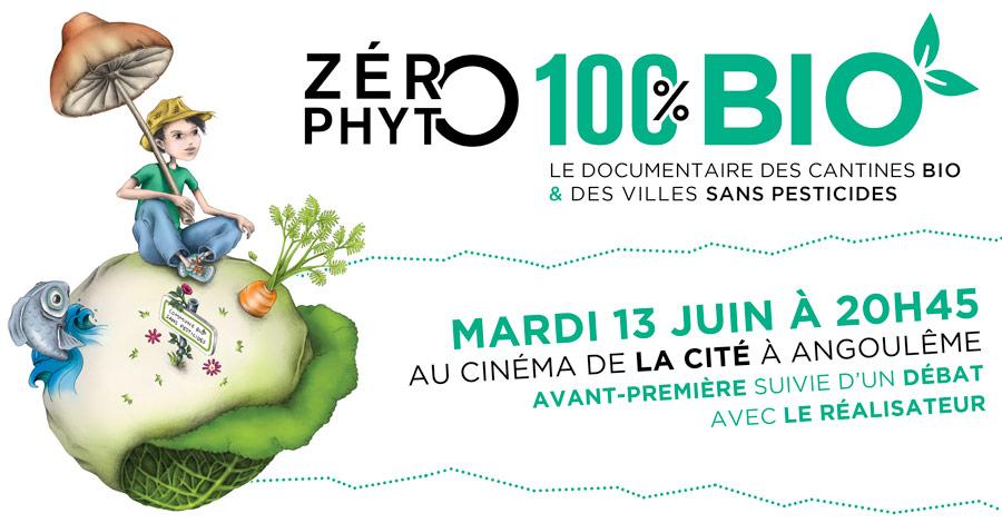 Avant-première de Zéro Phyto 100% Bio le mardi 13 juin 2017 à Angoulême