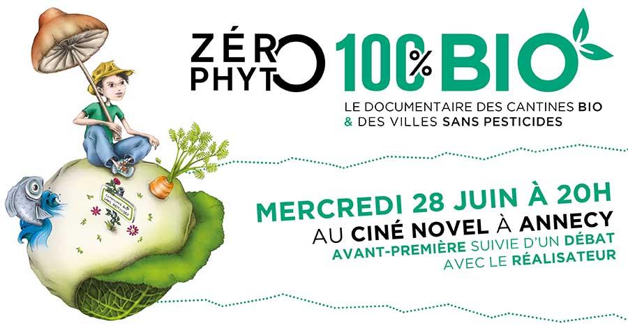 Avant-première de Zéro Phyto 100% Bio le mercredi 28 juin 2017 à Annecy