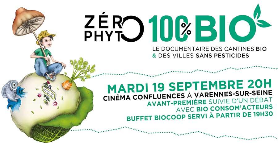 Avant-première de Zéro Phyto 100% Bio le mardi 19 septembre 2017 à Varennes-sur-Seine