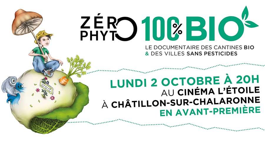 Avant-première de Zéro Phyto 100% Bio le lundi 2 octobre à Châtillon-sur-Chalaronne