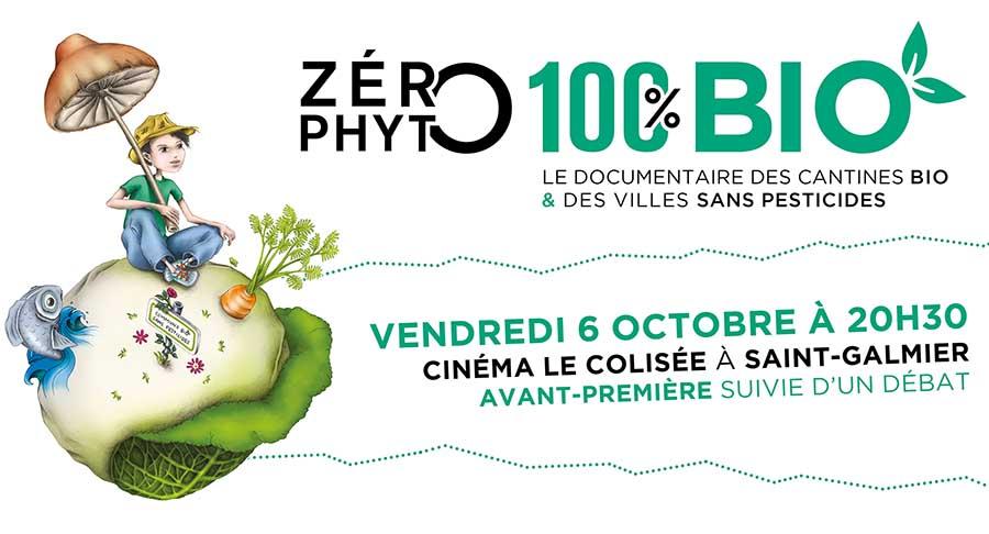 Avant-première de Zéro Phyto 100% Bio le vendredi 6 octobre 2017 à Saint-Galmier
