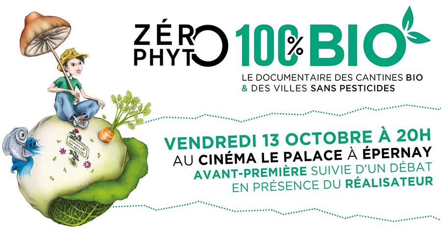 Avant-première de Zéro Phyto 100% Bio le vendredi 13 octobre 2017 à Épernay