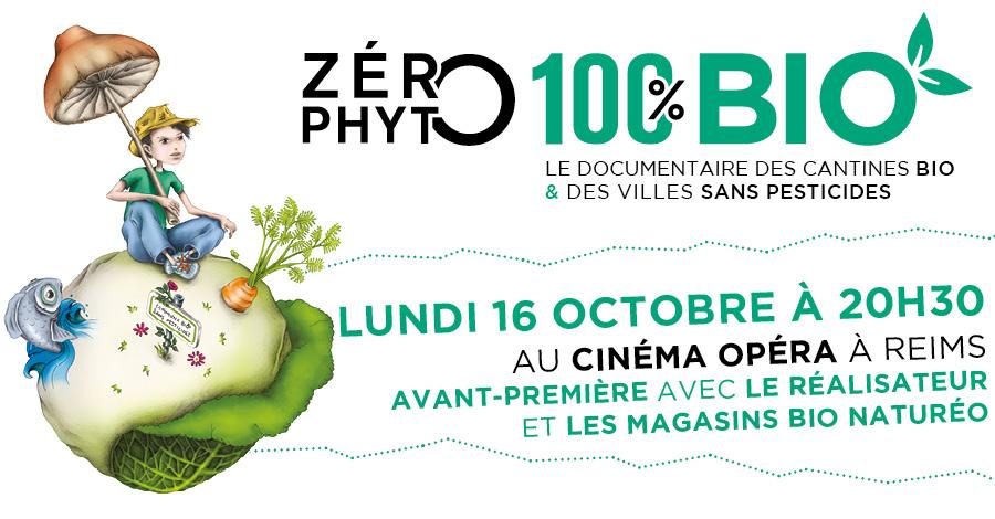 Avant-première de Zéro Phyto 100% Bio le lundi 16 octobre 2017 à Reims