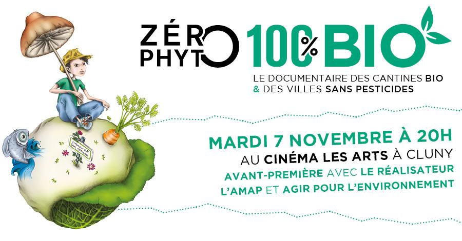 Avant-première de Zéro Phyto 100% Bio le mardi 7 novembre à Cluny