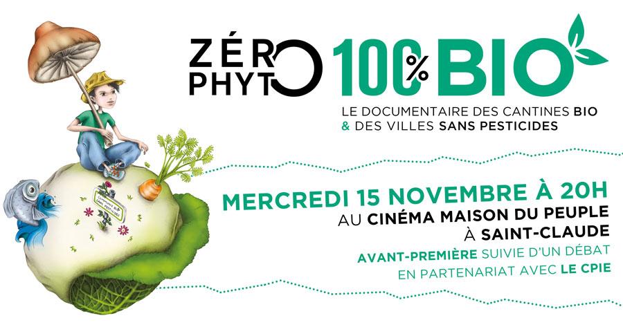 Avant-première de Zéro Phyto 100% Bio le mercredi 15 novembre à Saint-Claude