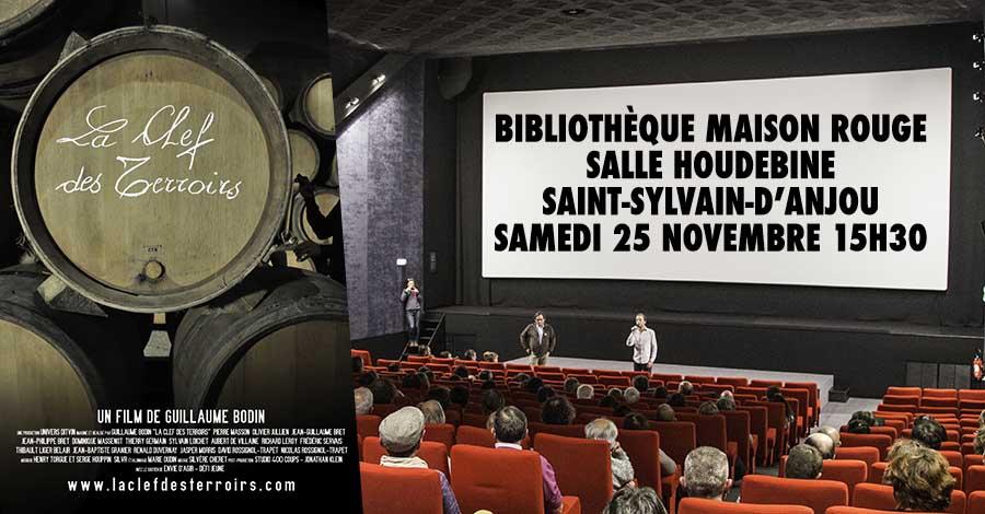 Projection de La Clef des Terroirs à la bibliothèque de Saint-Sylvain-d'Anjou le samedi 25 novembre 2017