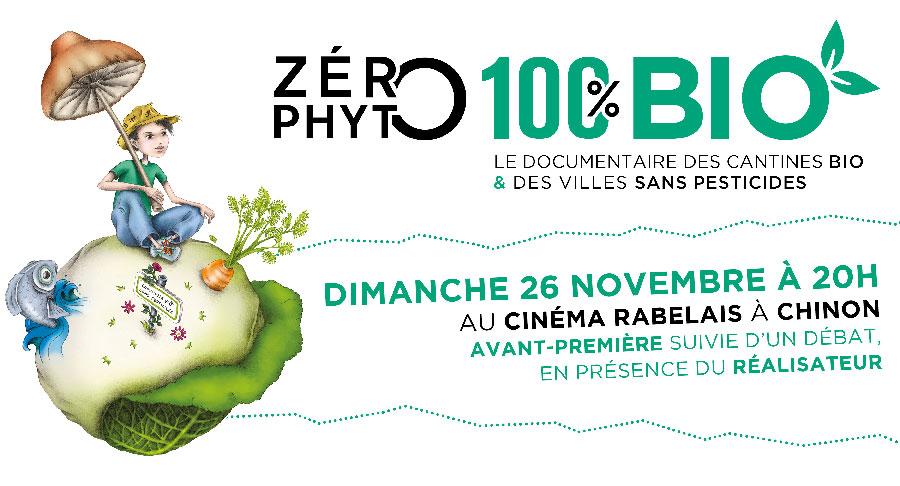 Avant-première de Zéro Phyto 100% Bio le dimanche 26 novembre à Chinon