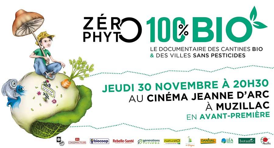 Avant-première de Zéro Phyto 100% Bio le jeudi 30 novembre 2017 à Muzillac