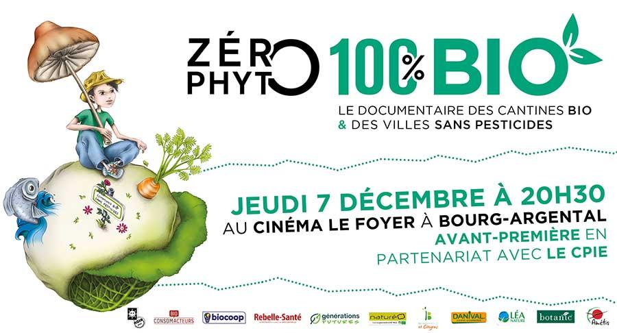 Avant-première de Zéro Phyto 100% Bio le jeudi 7 décembre 2017 à Bourg-Argental