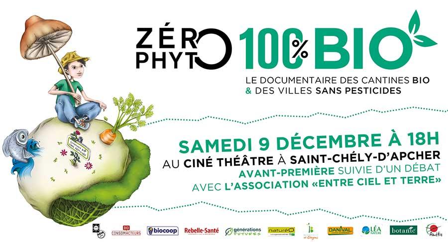 Avant-première de Zéro Phyto 100% Bio le samedi 9 décembre 2017 à Saint-Chély-d'Apcher