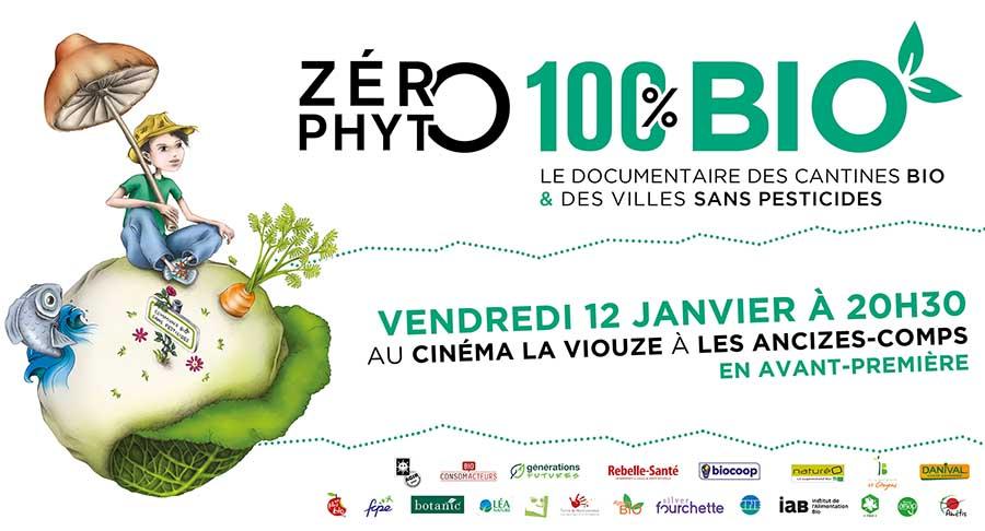 Avant-première de Zéro Phyto 100% Bio le vendredi 12 janvier 2018 à Les Ancizes-Comps