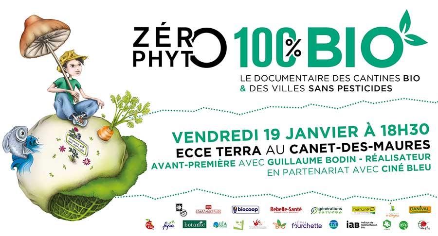 Avant-première de Zéro Phyto 100% Bio le vendredi 19 janvier 2018 au Canet-des-Maures