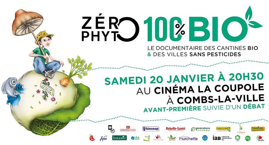 Avant-première de Zéro Phyto 100% Bio le samedi 20 janvier 2018 à Combs-la-Ville