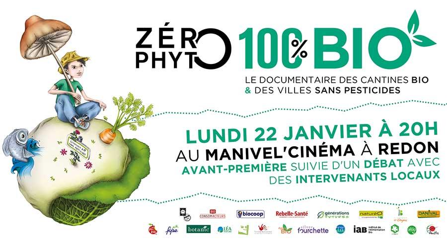 Avant-première de Zéro Phyto 100% Bio le lundi 22 janvier 2018 à Redon
