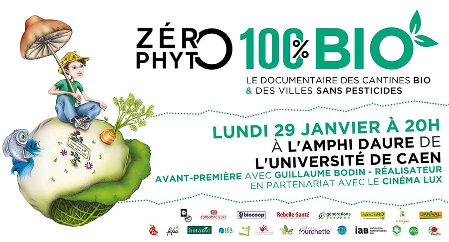 Avant-première de Zéro Phyto 100% Bio le lundi 29 janvier 2018 à Caen