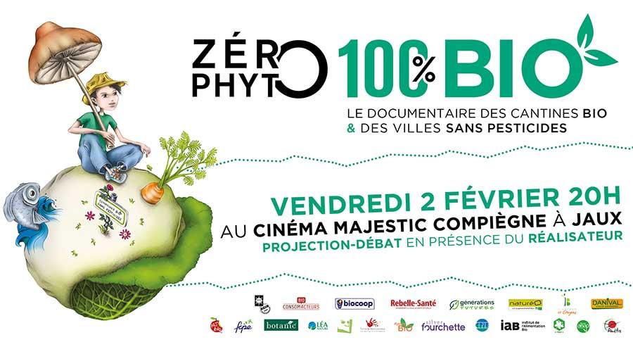 Projection-débat de Zéro Phyto 100% Bio le vendredi 2 février 2018 à Jaux