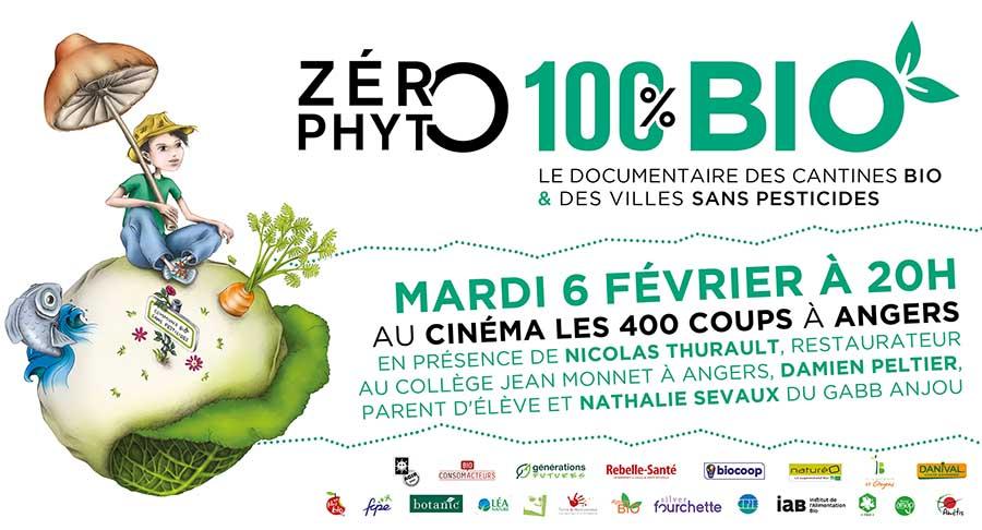 Projection-débat de Zéro Phyto 100% Bio le mardi 6 février au Cinéma Les 400 Coups à Angers