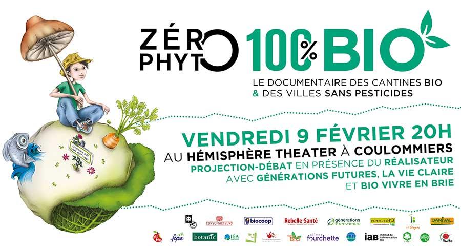 Projection-débat de Zéro Phyto 100% Bio le vendredi 9 février 2018 à Coulommiers