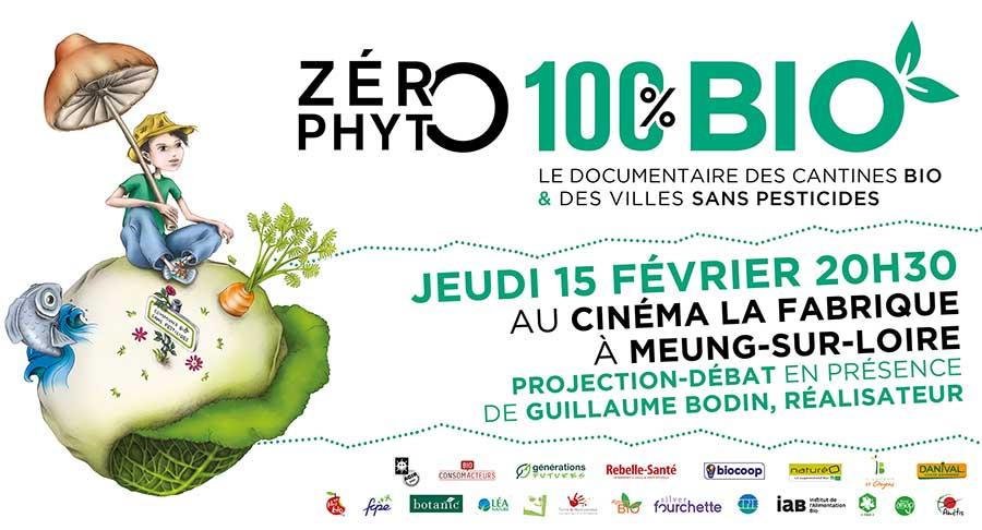 Projection-débat de Zéro Phyto 100% Bio le jeudi 15 février 2018 à Meung-sur-Loire
