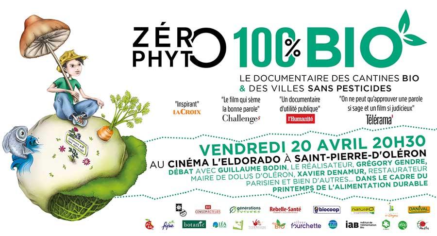 Projection de Zéro Phyto 100% Bio au Cinéma Eldorado à Saint-Pierre d'Oléron Projection de Zéro Phyto 100% Bio au Cinéma Eldorado à Saint-Pierre d'Oléron