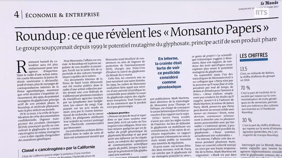 Roundup : ce que révèlent les Monsanto Papers - Le Monde
