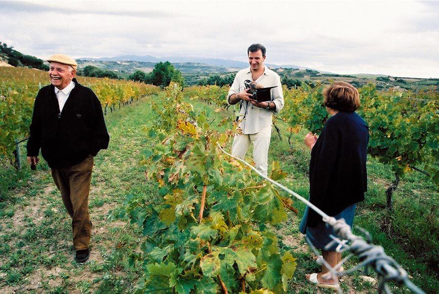 Jonathan Nossiter lors du tournage de Mondovino