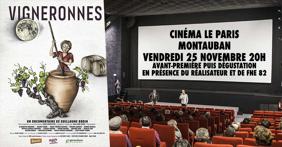 Vendredi 25 novembre 20h Vigneronnes au cinéma de Montauban