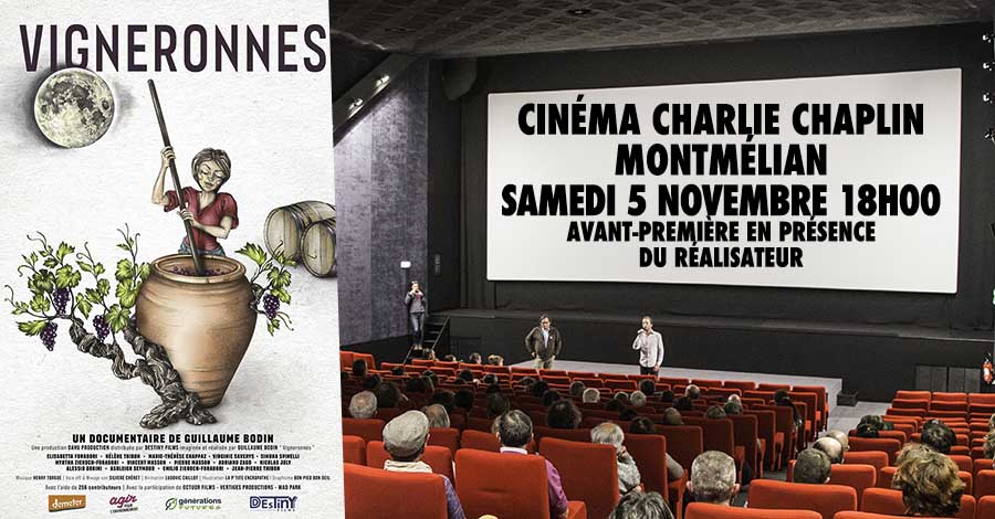 Vigneronnes au Cinéma Charlie Chaplin à Montmélian le samedi 5 novembre à 18h