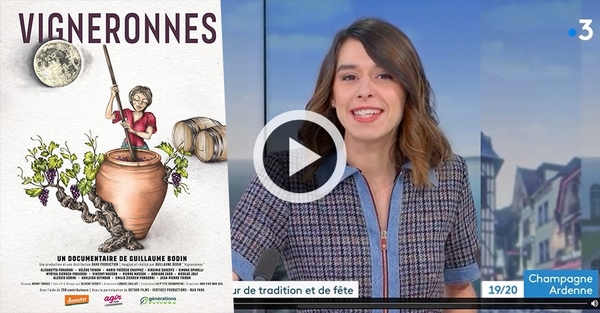 Vigneronnes dans le 19/20 de France3 Champagne-Ardenne