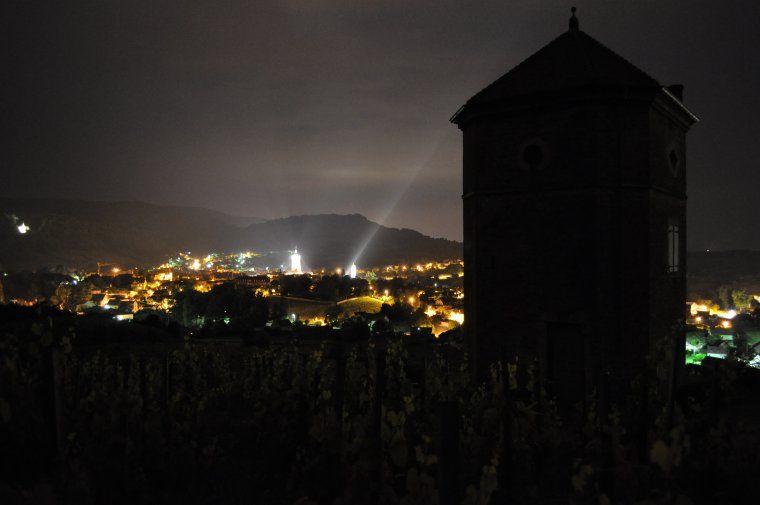 La Tour de Curon by night
