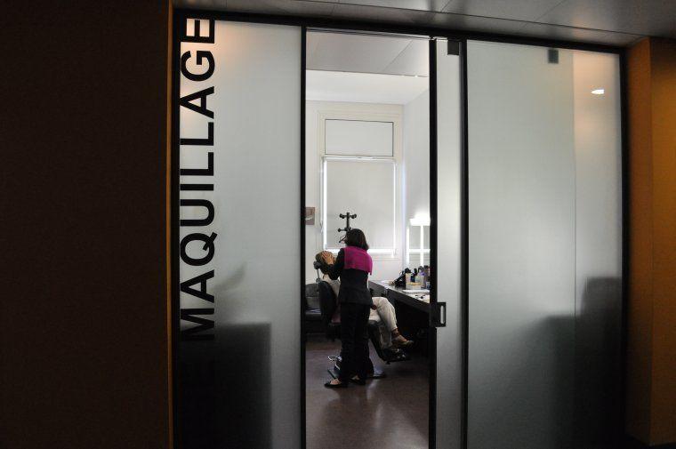 Salle de maquillage de France 3 Aquitaine à Bordeaux