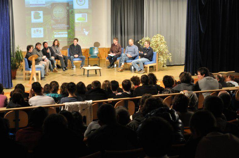 Conférence-débat à l'amphithéatre du lycée viticole de Beaune