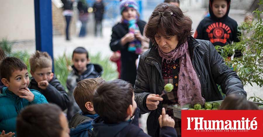 Cantine bio à Barjac dans L'Humanité